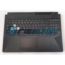 Top Cover com teclado Asus FA506II-1A, com Backlight e Touchpad e Teclas Gaming Transparentes, Layout em UK